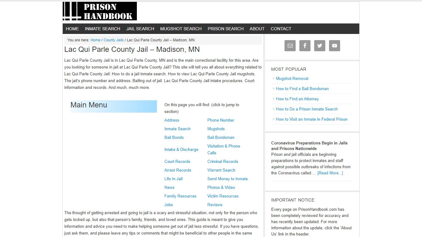 Lac Qui Parle County Jail – Madison, MN